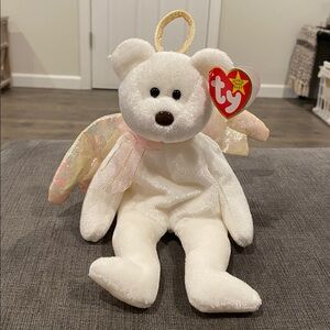 TY Beanie Baby - Halo the Bear - NEW WITH TAGS!   vintage toys toy plush kids